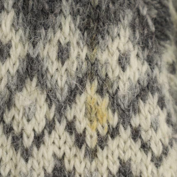 ウール100％ 長袖 ニット カーディガン M グレー系 レディース