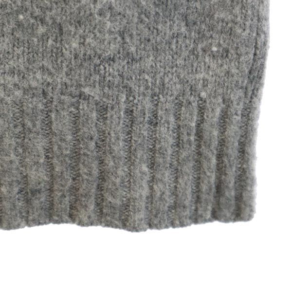 ポロラルフローレン 長袖 ウール100％ ニット セーター M グレー POLO RALPH LAUREN メンズ