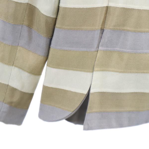 Emporio Armani エンポリオアルマーニ ボーダー柄 テーラードジャケット 42 レディース