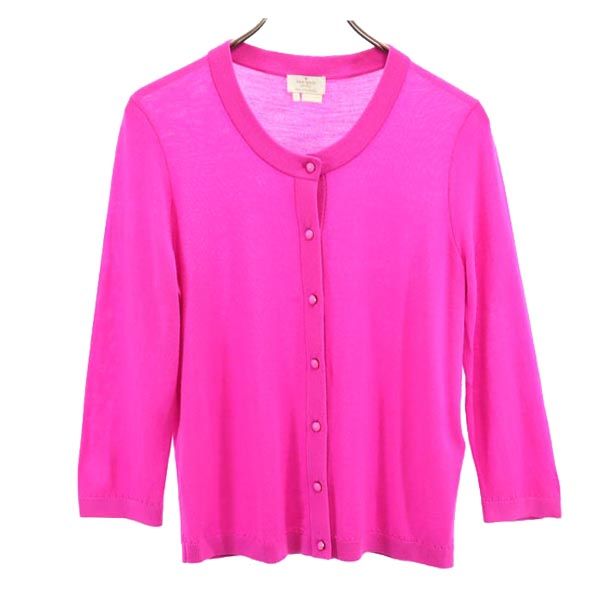 Kate Spade ケイトスペード ウール100％ 長袖 ニット カーディガン S ピンク系 レディース