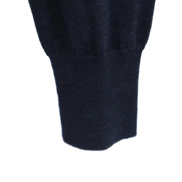 sacai luck サカイラック ウール100％ 長袖 ニット カーディガン 2 ネイビー系 レディース