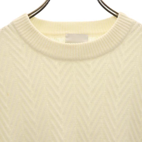 MACKINTOSH PHILOSOPHY マッキントッシュフィロソフィー 長袖 ウールブレンド ニット セーター 38 ホワイト メンズ