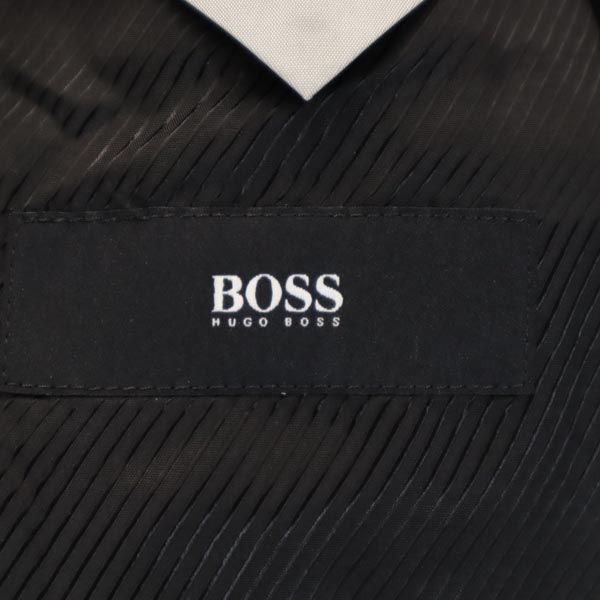 BOSS ボス ウール ストライプ柄 スーツ 上下 セットアップ 34R グレー系 ジャケット ロングパンツ メンズ