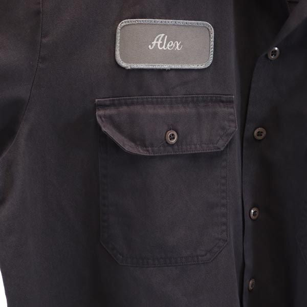 HALLIBURTON ワッペン 長袖 シャツ ネイビー ジャケット メンズ