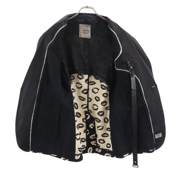 TOM REBL トムレベル イタリア製 キスマーク テーラードジャケット 48 ブラック系 メンズ