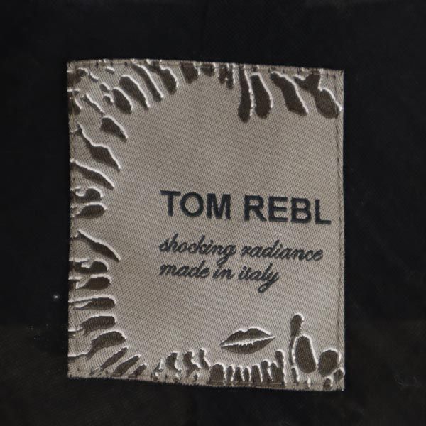 TOM REBL トムレベル イタリア製 キスマーク テーラードジャケット 48 ブラック系 メンズ