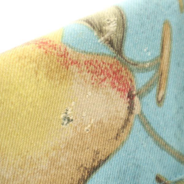 Aquascutum アクアスキュータム 総柄 梨 長袖 ブラウス ブルー系 シャツ レディース