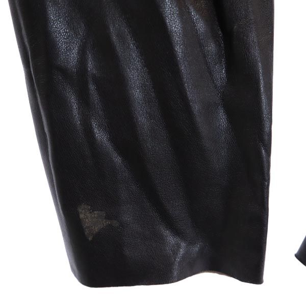 FOXEY NEW YORK フォクシーニューヨーク 日本製 フェイクレザー ジャケット 40 ブラウン系 レディース