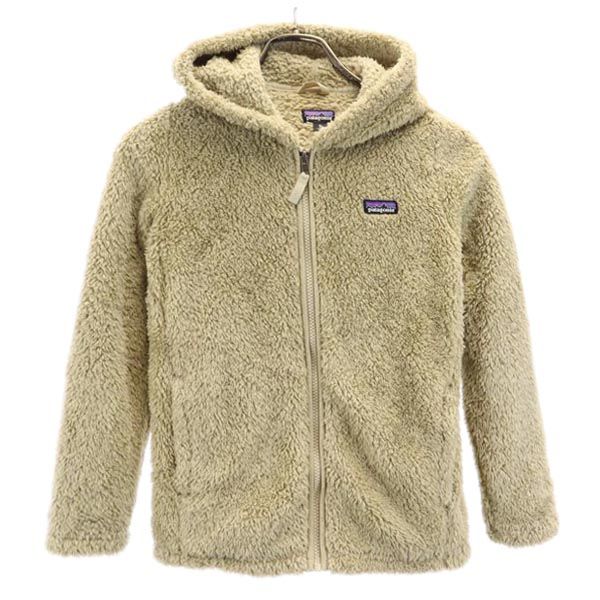 patagonia パタゴニア フード付き 65485 ボアジャケット M ベージュ キッズ