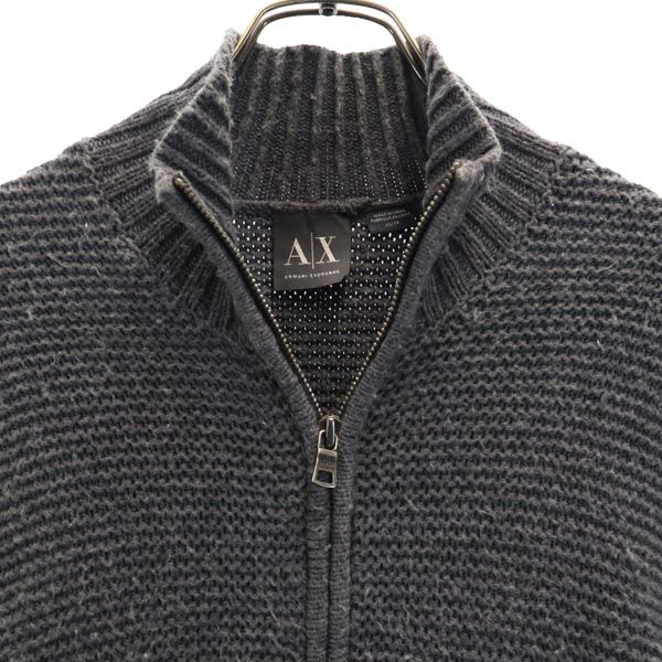 ARMANI EXCHANGE アルマーニエクスチェンジ ニットジャケット XS グレー系 メンズ