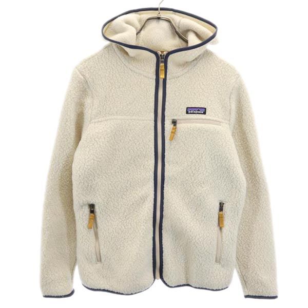 パタゴニア フード付き 22806 レトロパイル ボアジャケット S アイボリー系 patagonia メンズ