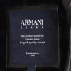 アルマーニジーンズ 裏フェイクファー ジップジャケット 48 ブラック系 ARMANI JEANS ロゴ メンズ