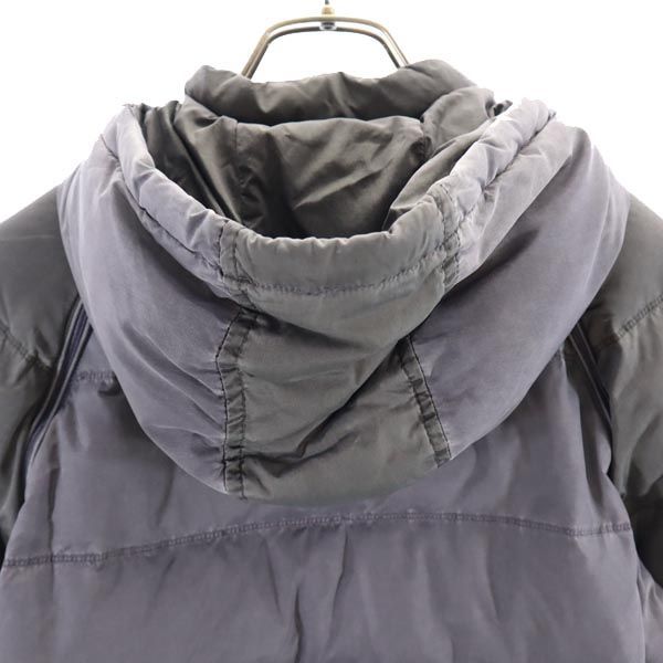 ARMANI JUNIOR アルマーニジュニア ダウンジャケット 14A グレー系 ロゴ ベスト キッズ