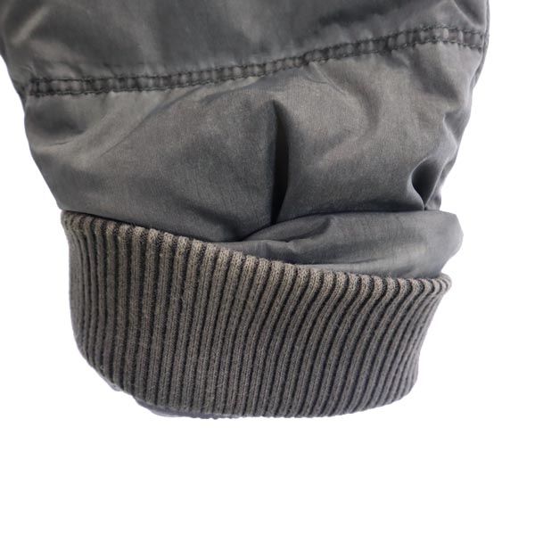 ARMANI JUNIOR アルマーニジュニア ダウンジャケット 14A グレー系 ロゴ ベスト キッズ