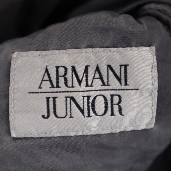 ARMANI JUNIOR アルマーニジュニア ダウンジャケット 14A グレー系 ロゴ ベスト キッズ