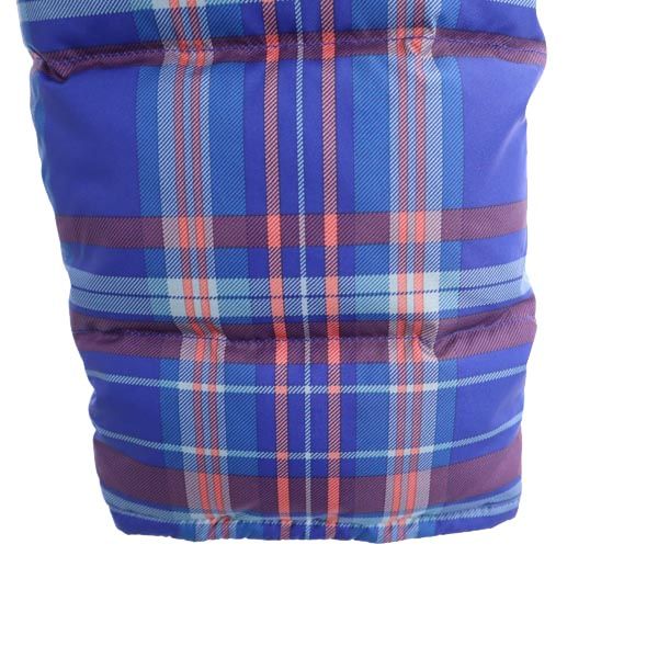 patagonia パタゴニア アウトドア チェック柄 ダウンジャケット XXL ブルー キッズ