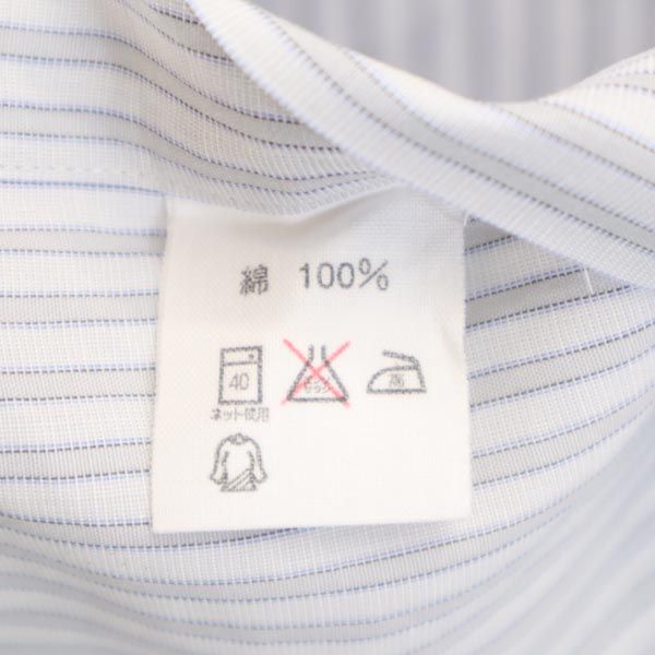 CELINE セリーヌ ストライプ柄 長袖 ボタンダウンシャツ グレー メンズ