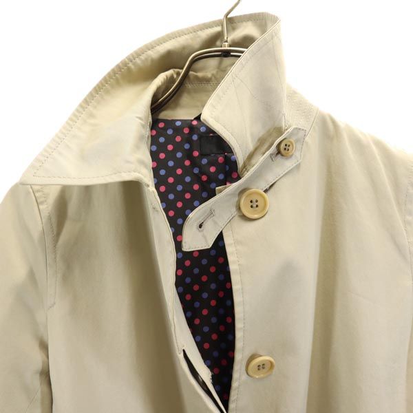Paul Smith ポールスミス ブラック 日本製 ステンカラーコート 40 ベージュ BLACK ウエストベルト レディース