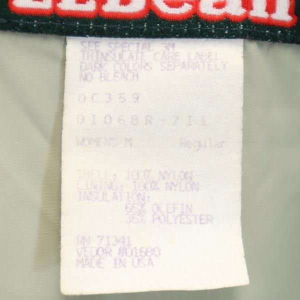 エルエルビーン アウトドア ナイロン 中綿ジャケット M パープル L.L.Bean レディース