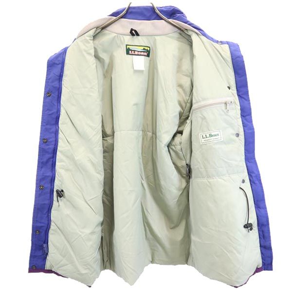 エルエルビーン アウトドア ナイロン 中綿ジャケット M パープル L.L.Bean レディース