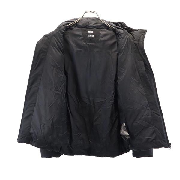 UNIQLO ユニクロ シームレス ダウンジャケット S ブラック フード メンズ
