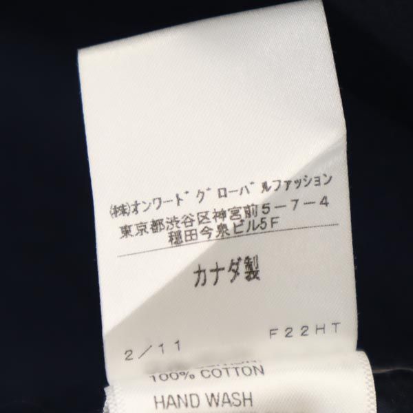 PRIORY プライオリー 長袖 シャツ S ネイビー プルオーバー ブラウス レディース