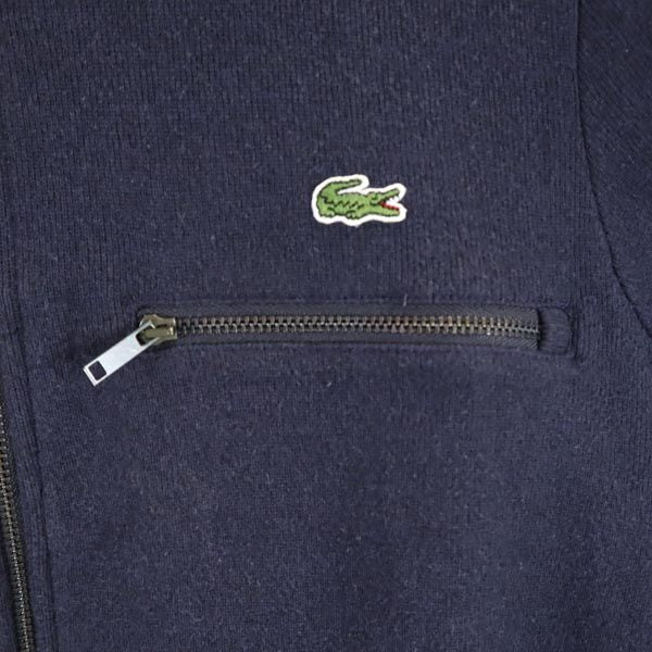 ラコステ 長袖 スウェット ジップジャケット 3 ネイビー系 LACOSTE ロゴ メンズ