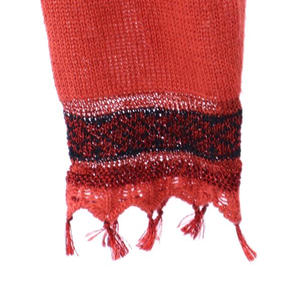 miss chloe ミスクロエ 日本製 長袖 リネンブレンド ニット カーディガン 40 オレンジ レディース