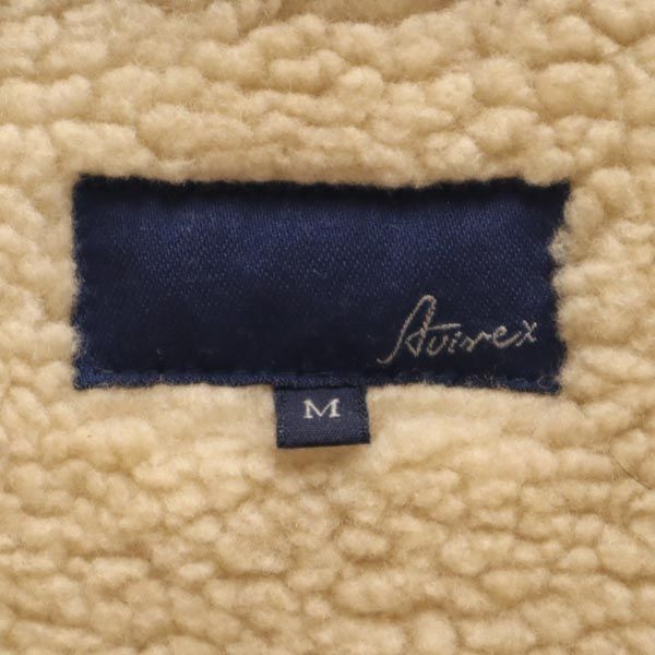 AVIREX アヴィレックス 長袖 ムートン ダブルライダースジャケット M ブラウン系 レディース