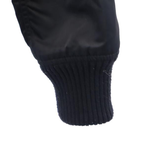 ALPHA INDUSTRIES アルファインダストリーズ 長袖 中綿ジャケット L ブラック系 裏キルト ロゴ メンズ