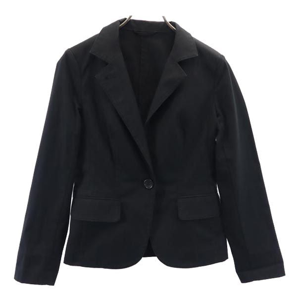 BURBERRY バーバリー 日本製 テーラードジャケット 38 ブラック カジュアルジャケット 三陽商会 レディース