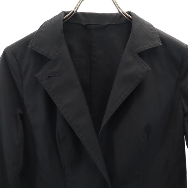 BURBERRY バーバリー 日本製 テーラードジャケット 38 ブラック カジュアルジャケット 三陽商会 レディース