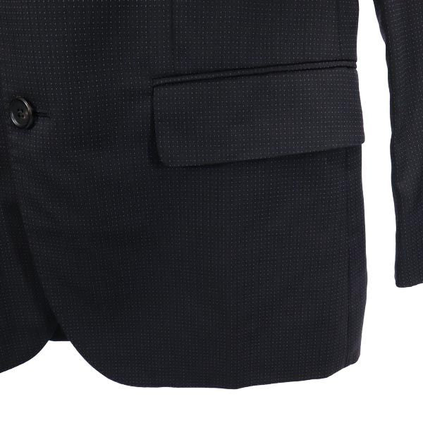 Paul Smith ポールスミス 日本製 ドット柄 ウール100％ テーラードジャケット M ブラック系 LONDON メンズ