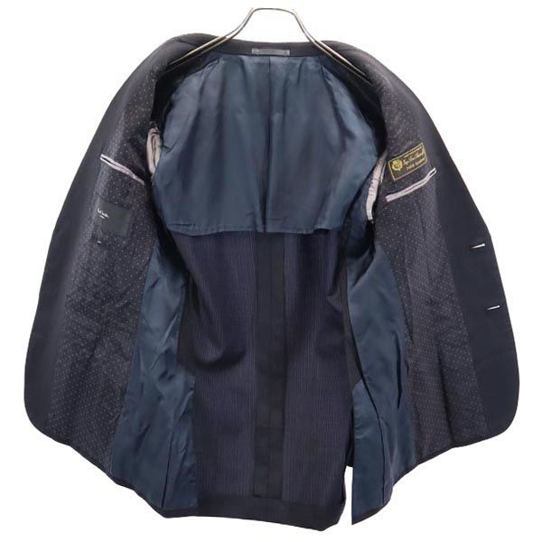 Paul Smith ポールスミス 日本製 ドット柄 ウール100％ テーラードジャケット M ブラック系 LONDON メンズ
