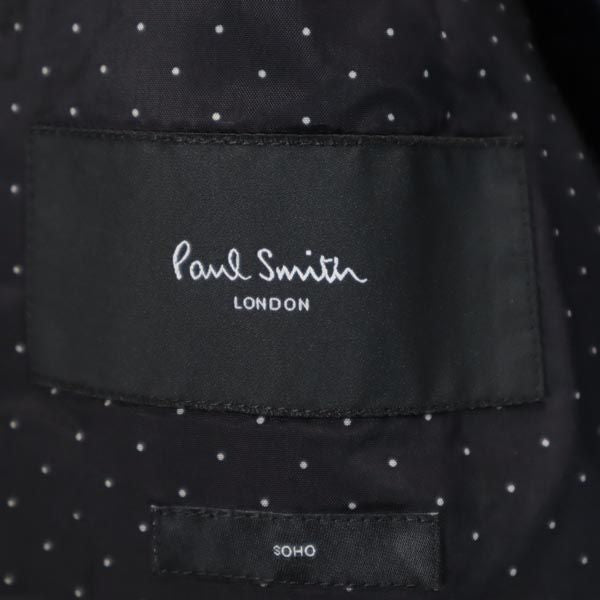 Paul Smith ポールスミス 日本製 ドット柄 ウール100％ テーラードジャケット M ブラック系 LONDON メンズ