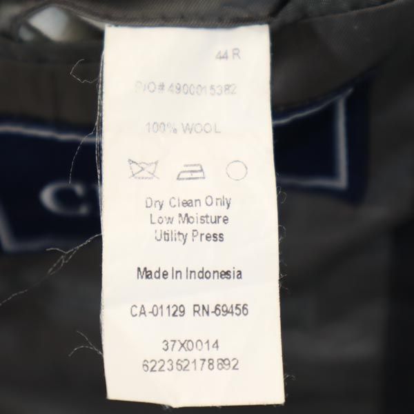 CHAPS チャップス ストライプ ウール100％ テーラードジャケット ネイビー系 メンズ