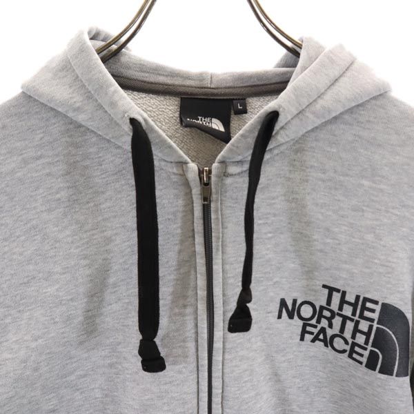 THE NORTH FACE ノースフェイス NT61501X アウトドア 長袖 ジップパーカー L グレー系 ロゴ メンズ