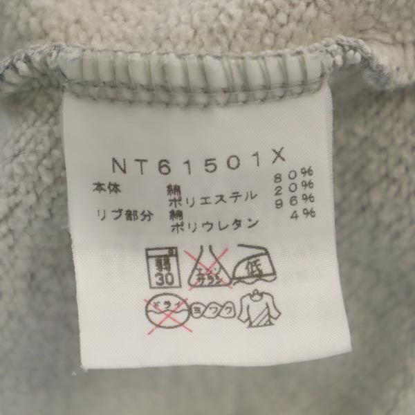 THE NORTH FACE ノースフェイス NT61501X アウトドア 長袖 ジップパーカー L グレー系 ロゴ メンズ