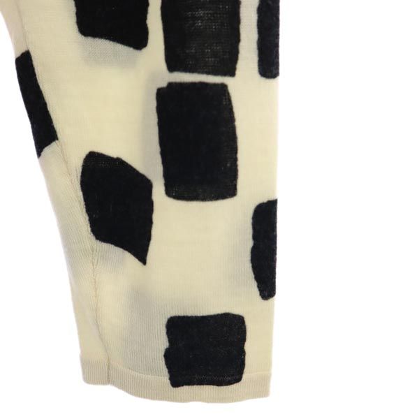 marimekko マリメッコ ウール100％ 総柄 長袖 ニット ワンピース S パープル系 レディース