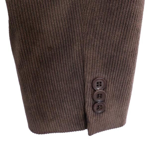 ARMANI アルマーニ コーディロイ テーラードジャケット ブラウン COLLEZIONI メンズ
