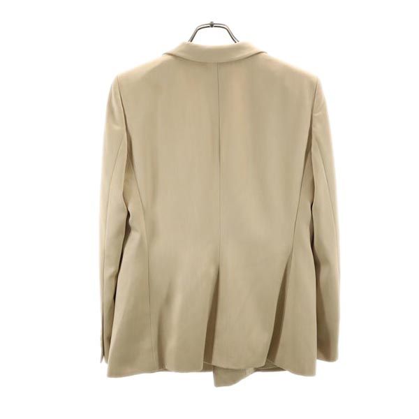 ARMANI COLLEZIONI アルマーニコレッツォーニ イタリア製 ウールブレンド テーラードジャケット 44 ベージュ ブレザー レディース