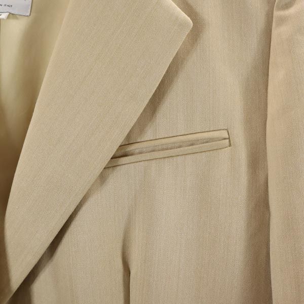 ARMANI COLLEZIONI アルマーニコレッツォーニ イタリア製 ウールブレンド テーラードジャケット 44 ベージュ ブレザー レディース