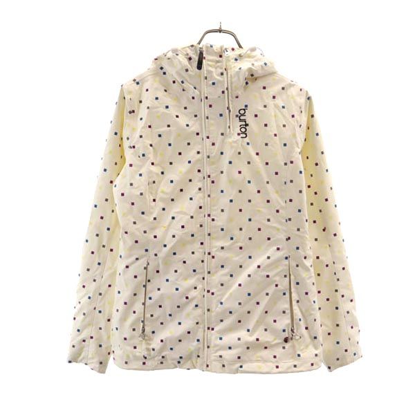 BURTON バートン スノーボード ウェア 上下 セットアップ 上:S/下:M アイボリー系×紫 スキーウェア レディース