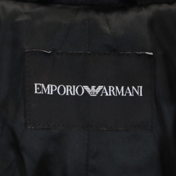 Emporio Armani エンポリオアルマーニ ウールブレンド 長袖 ボリュームカラー ジャケット 40 グレー系 レディース