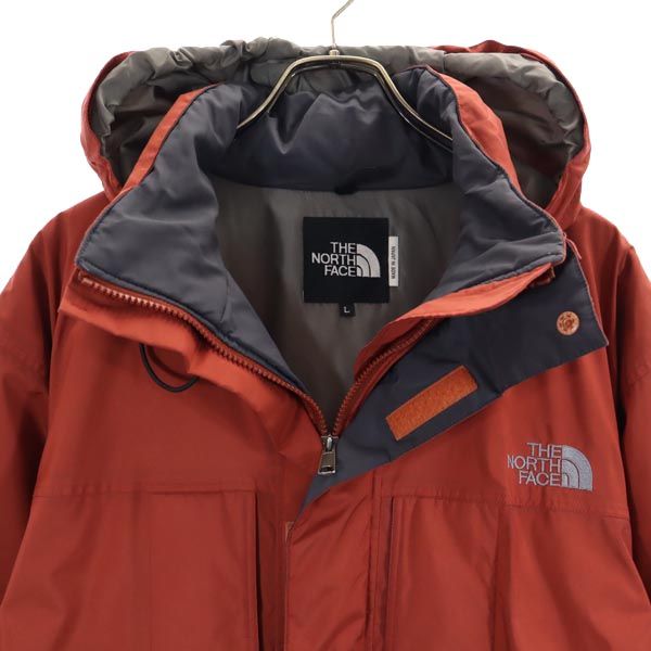 ノースフェイス 長袖 中綿 アウトドアジャケット L レッド系 THE NORTH FACE ロゴ メンズ