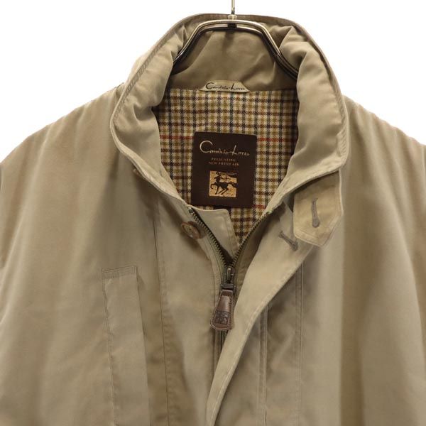 ジャケット M ベージュ 収納型フード メンズ