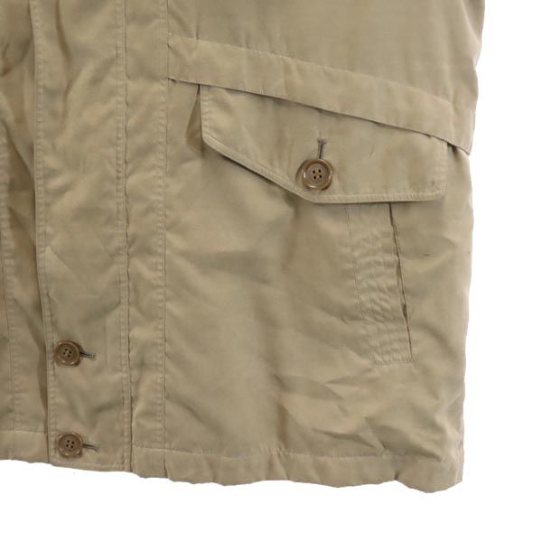 ジャケット M ベージュ 収納型フード メンズ