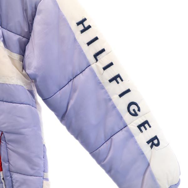 TOMMY HILFIGER トミーヒルフィガー 90s オールド 中綿ジャケット XL ブルー×白×赤 メンズ