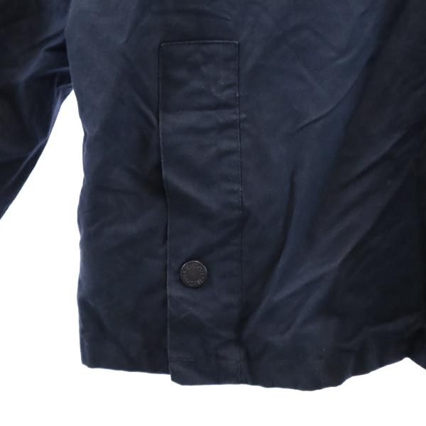 Mc Orvis オイルド カバーオール XL ネイビー ワーク ジャケット コーデュロイ襟 収納型フード メンズ