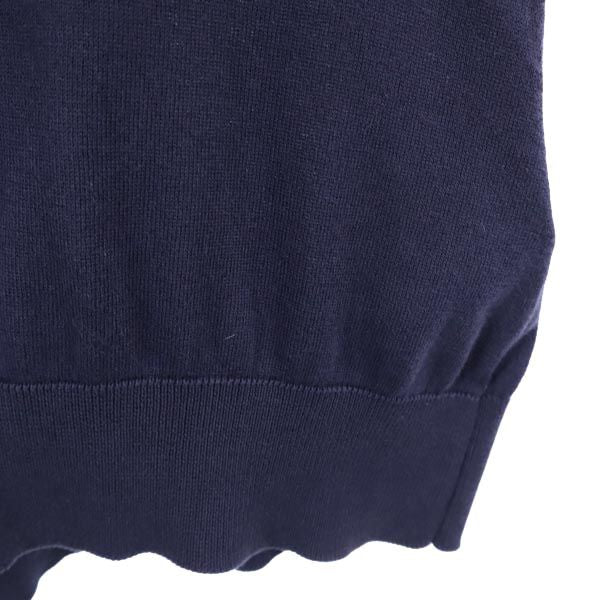 MARGARET HOWELL マーガレットハウエル ジョンスメドレー 英国製 長袖 Vネック ニット 2 ネイビー系 JOHN SMEDLEY セーター メンズ